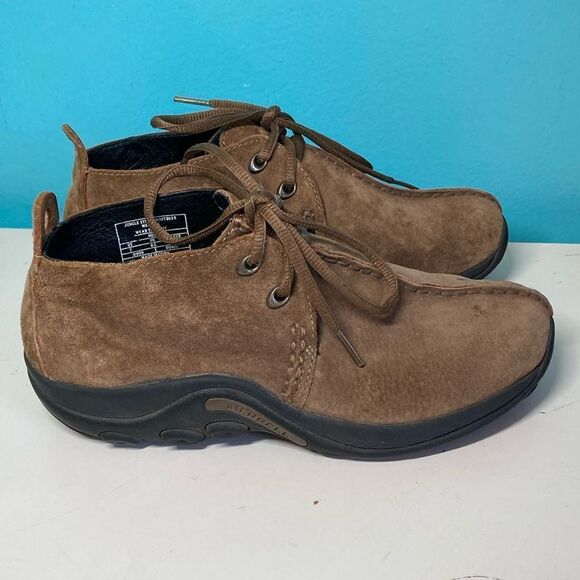 Merrell Booties Brown Suede Size 40 Mens 7 Women’s 9 Jungle Stitch Root Beer Moc main image 16